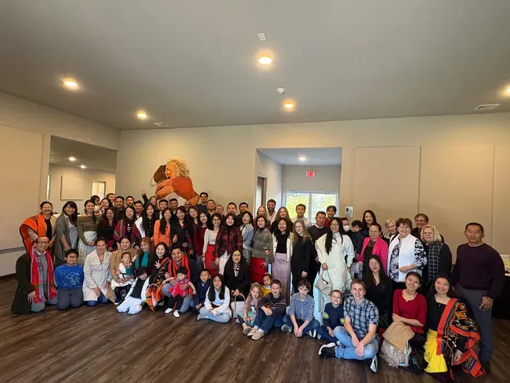 First Naga Baptist Church family gathered together